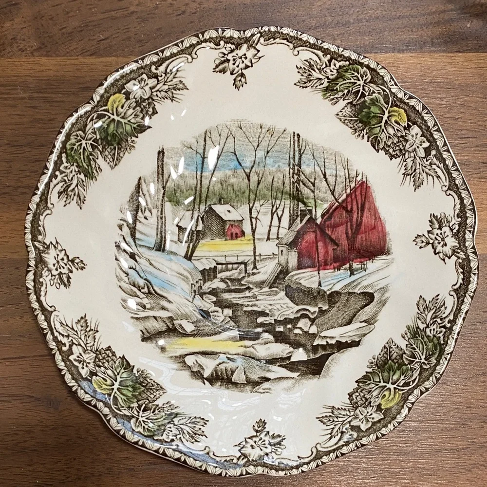 Johnson Brothers “The Ice House / The Friendly Village” Dinnerware Saucer - Picture 1 of 10